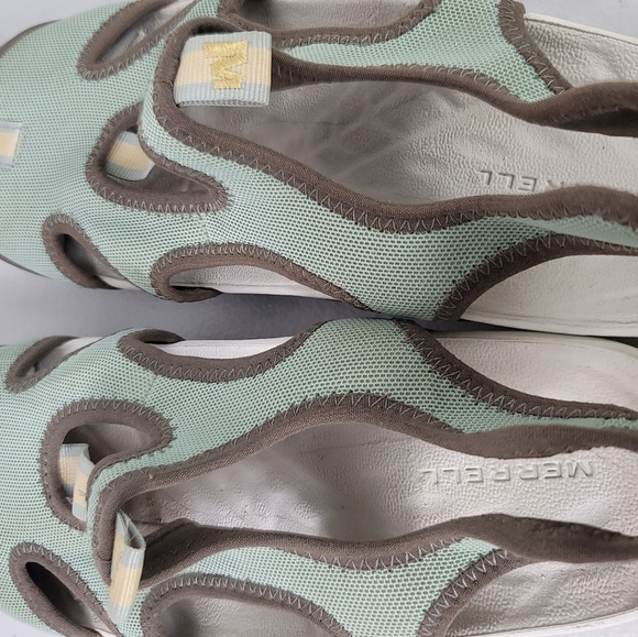 Merrell Sol Olive Womens Green Walking Slip on Open Heel Sandals Shoes Sz 7 - Picture 5 of 8